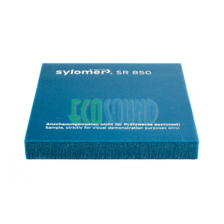 Sylomer SR 850 | бирюзовый |  лист 1200 х 1500 х 12,5 мм  Sylomer SR 850 | бирюзовый |  лист 1200 х 1500 х 12,5 мм